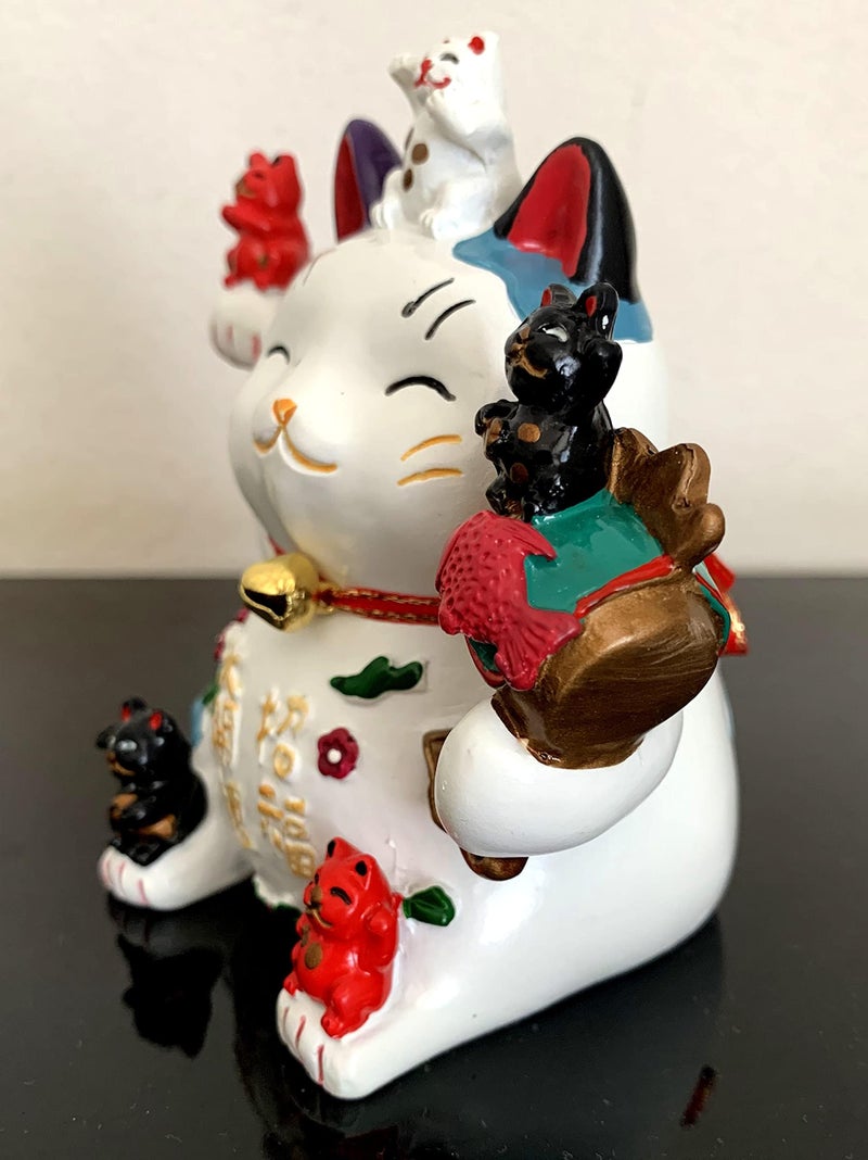 Betterdecor Maneki Neko Lucky Cat Decor for Good Luck, Prosperity & Positive Energy â€“ Feng Shui Figurine with Hidden Coin Bank - Image 5